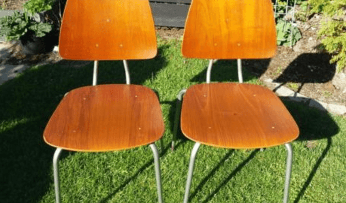 Sådan forvandles disse to gamle stole til et nyt møbel