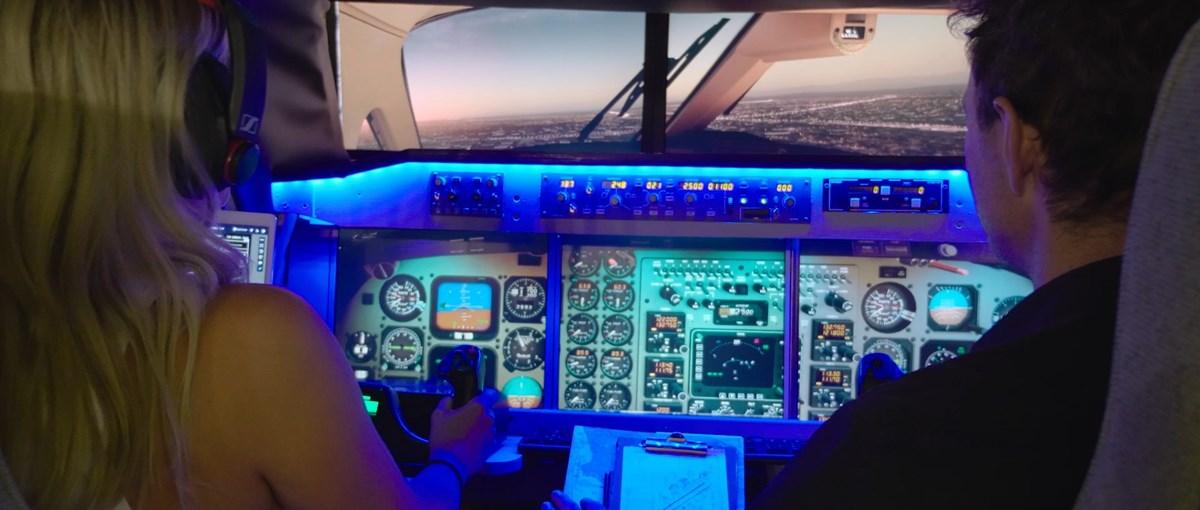 Unikt på DBA: Flysimulator med cockpit