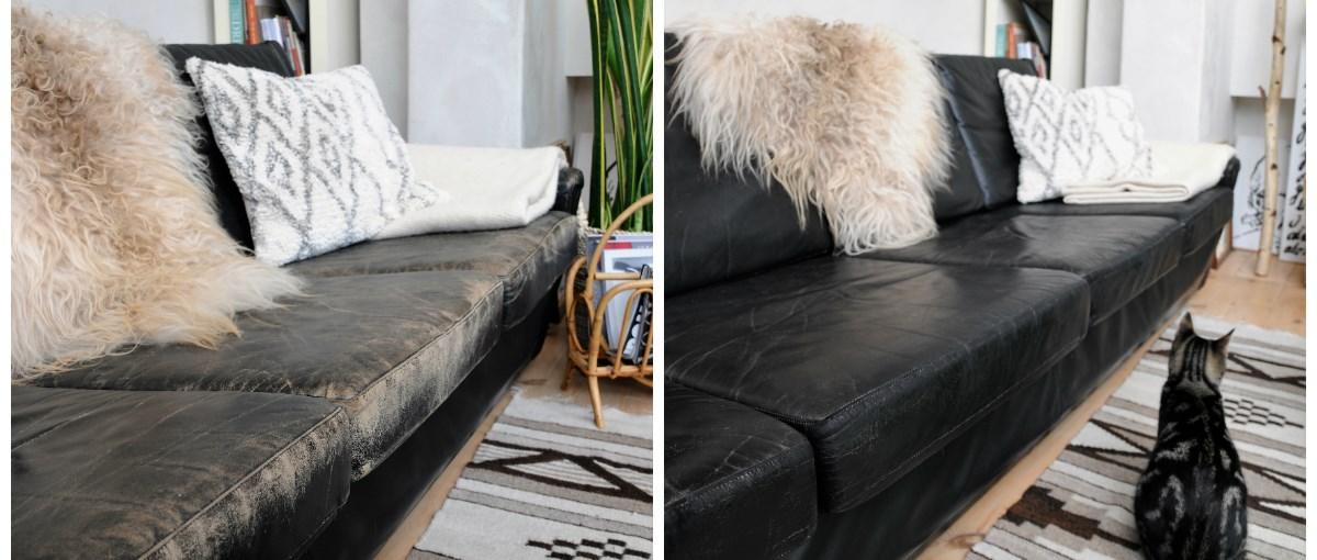 DIY: Giv den gamle lædersofa en opfrisker