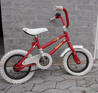 Sådan bliver denne gamle børnecykel så god som ny
